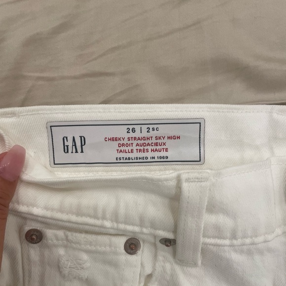 Gap white distressed jeans - Picture 4 of 6